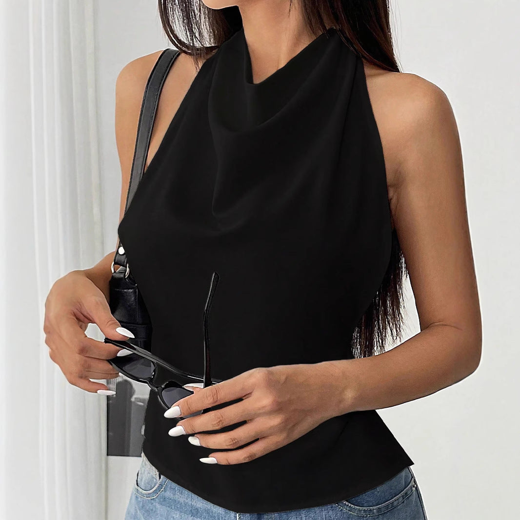 Dame luftigt Cut-Out Top med afslappet chic Stilla