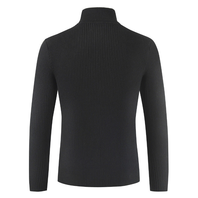 Dame rullekrave sweater med fint ribdesign og tætsiddende pasform Stilla