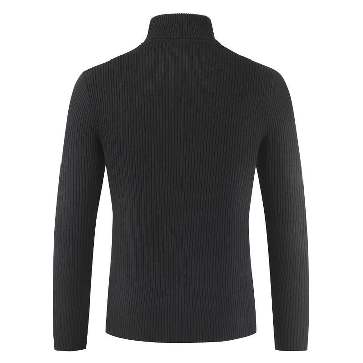 Dame rullekrave sweater med fint ribdesign og tætsiddende pasform Stilla