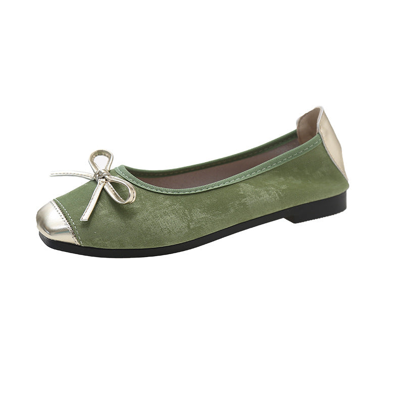Damer Elegante Bows-detalje Ballerinas Stilla