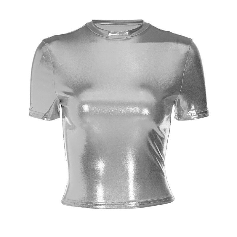 Femme Shimmering Kortærmet top Stilla