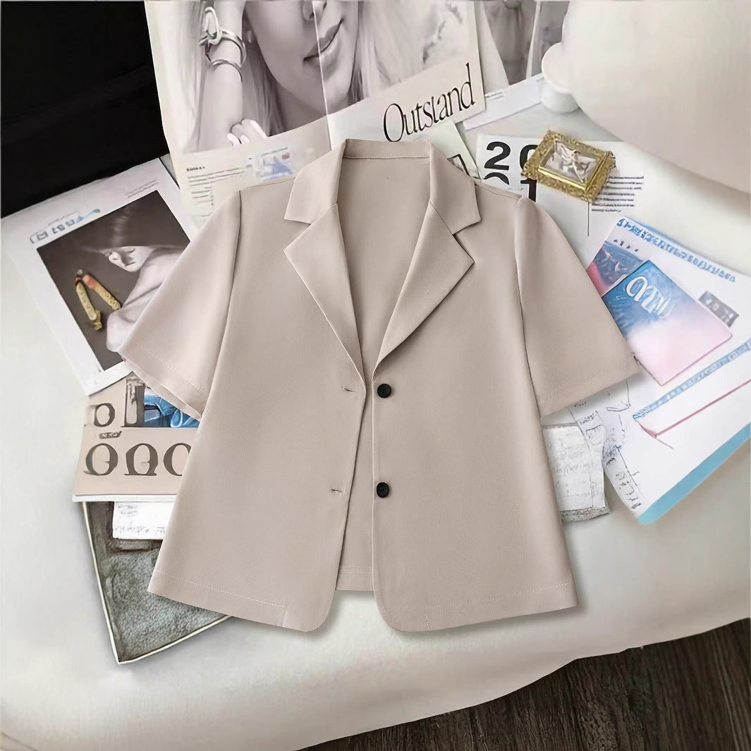 Dame Kortærmet Blazer med moderne snit Stilla