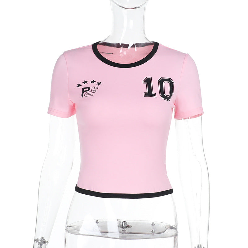 Dame Sporty Cropped T-Shirt Skovae