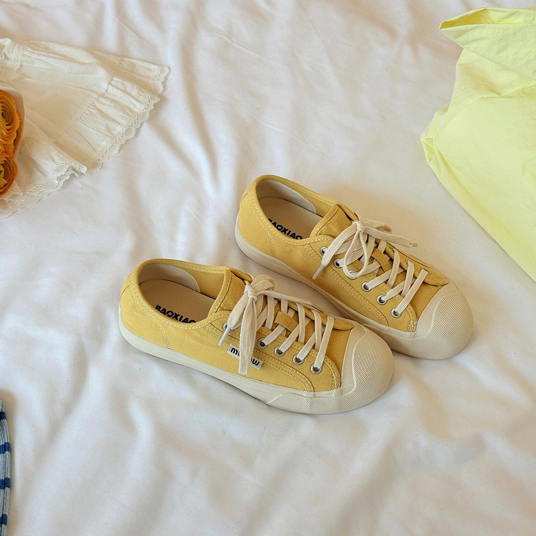 Femme Casual Snørebånd Canvas Sneakers Stilla