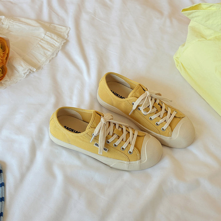 Femme Casual Snørebånd Canvas Sneakers Stilla