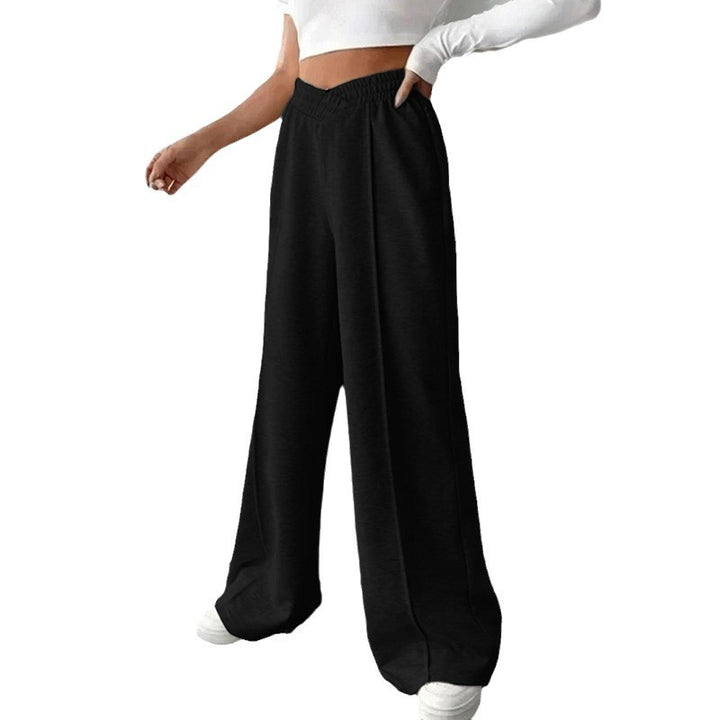 Dame sweatpants i afslappet palazzo stil med elastisk talje Stilla