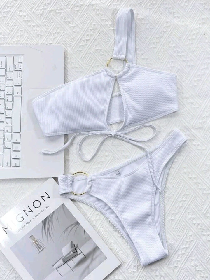 Dame Rib sæt med udsnit Bikini Stilla