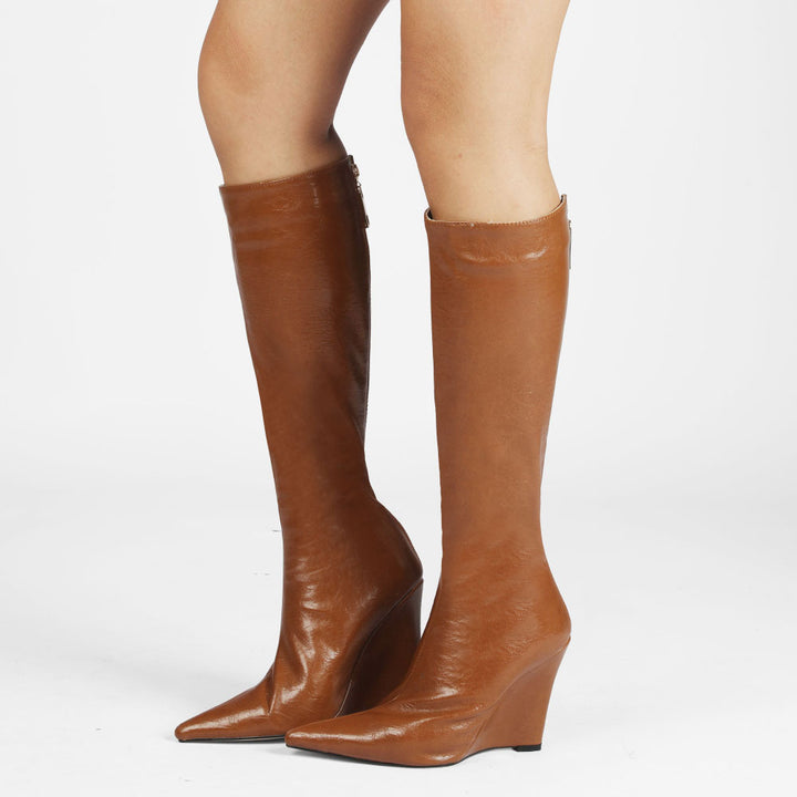 Femme High-Wedge Over-the-Knee Støvler Stilla