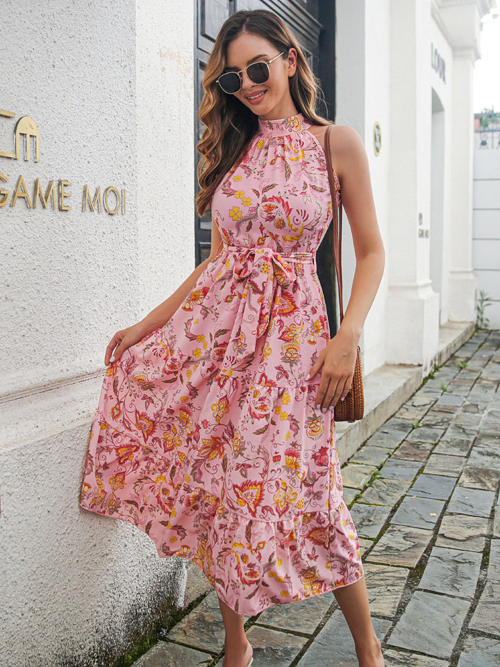Dame Elegant Maxikjole med blomsterprint og off-shoulder design Stilla