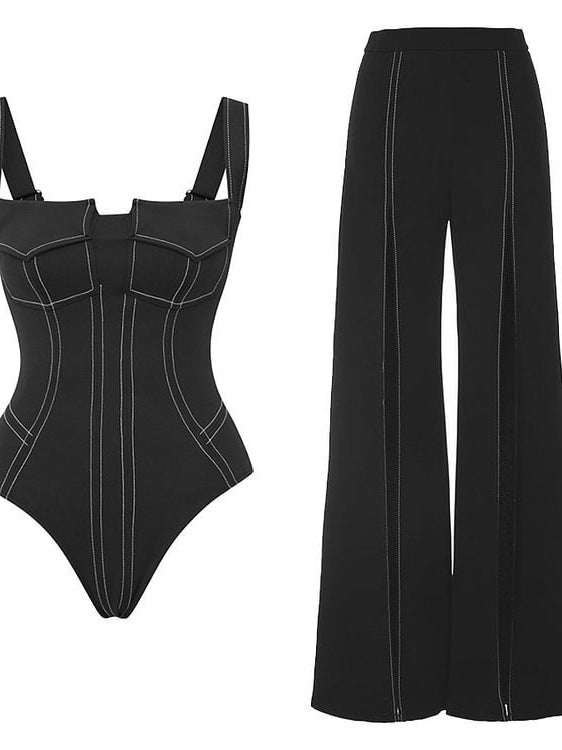 Dame Sporty Badedragt med afslappet Bukser Stilla