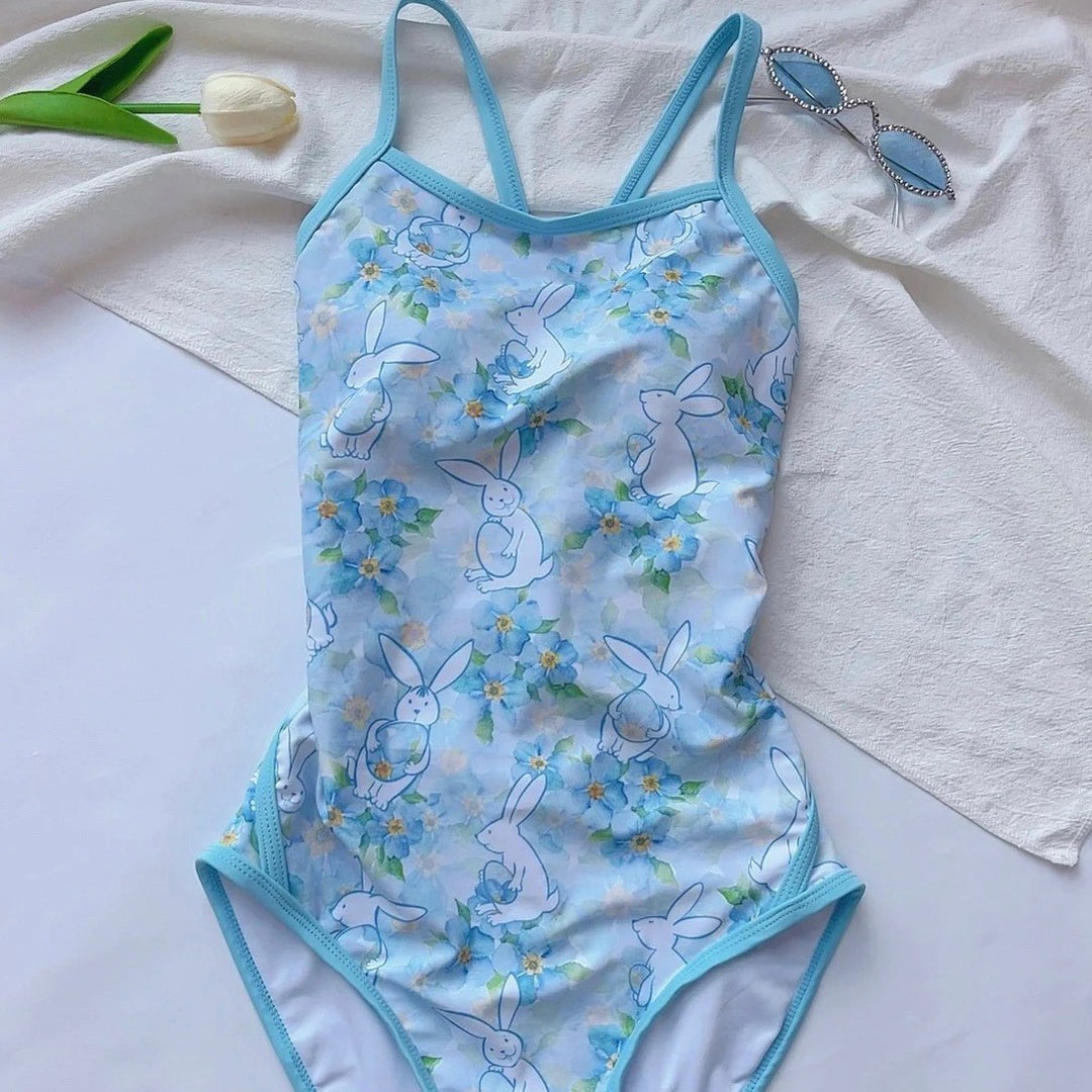 Femme Artistic Floral Print Én-Del Badesuit Stilla