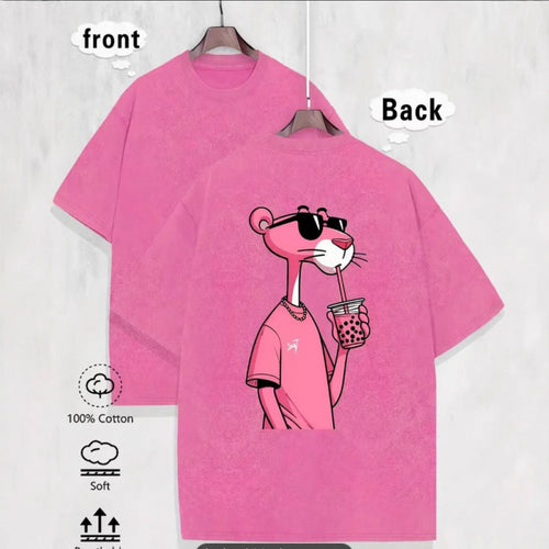 Dame Oversized T-shirt med unikt print Stilla