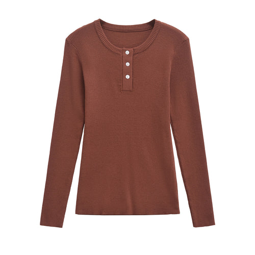 Femme Langærmet Henley Top Stilla