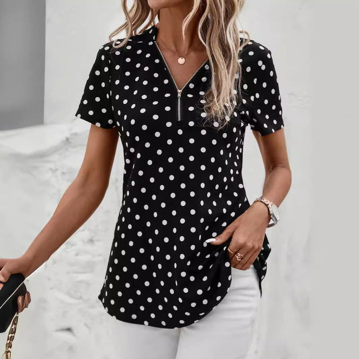 Dame Prikket Zip-Up Top Stilla