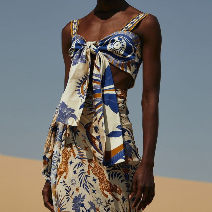 Dame elegant wrap top og kombineret nederdel sæt Skovae