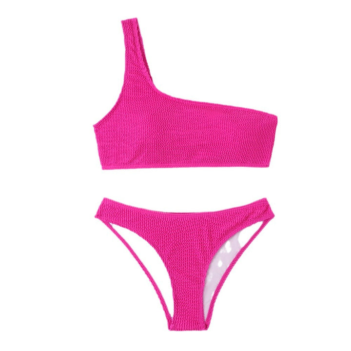 Dame Ripp-En-Skulder-Bikini-Sæt Stilla 1750839266