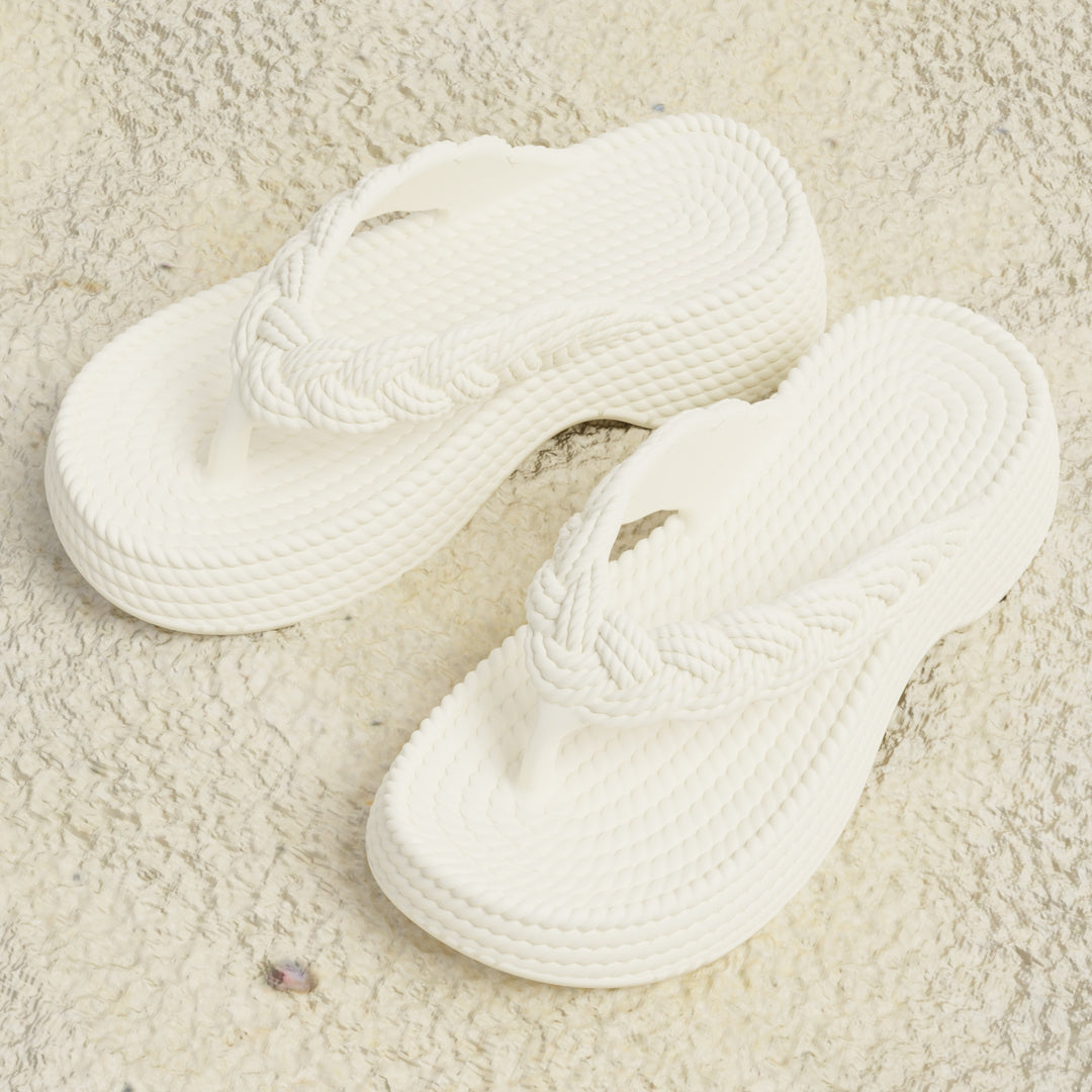 Dame Flip-Flops med flettet rem Stilla