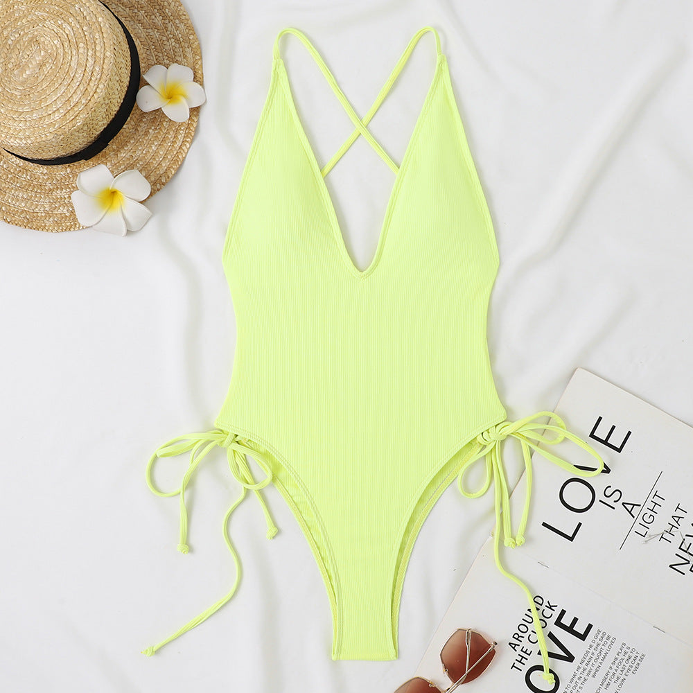 Femme Justerbar Cross-Back En-del Badehætte Stilla