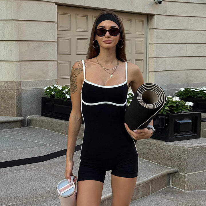 Dame Sporty Jumpsuit med Racerback og komprimerende egenskaber Skovae
