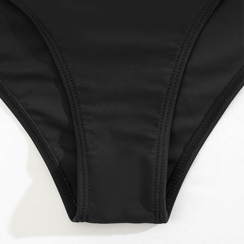 Dame Bikini-sæt med højtstående top og elegant tofarvet design Stilla