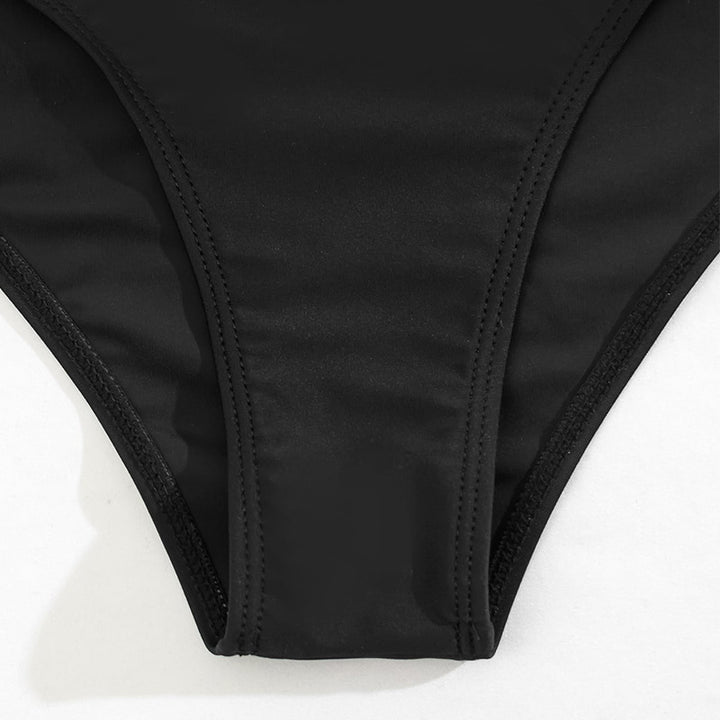 Dame Bikini-sæt med højtstående top og elegant tofarvet design Stilla