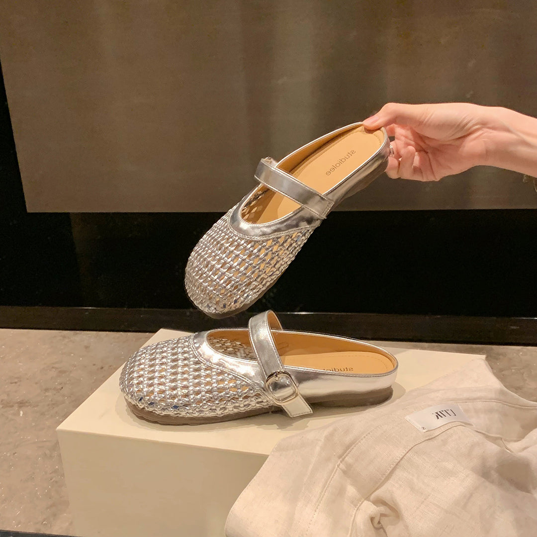 Dame Åndbare Slipper Clogs med Justerbar Rem Stilla