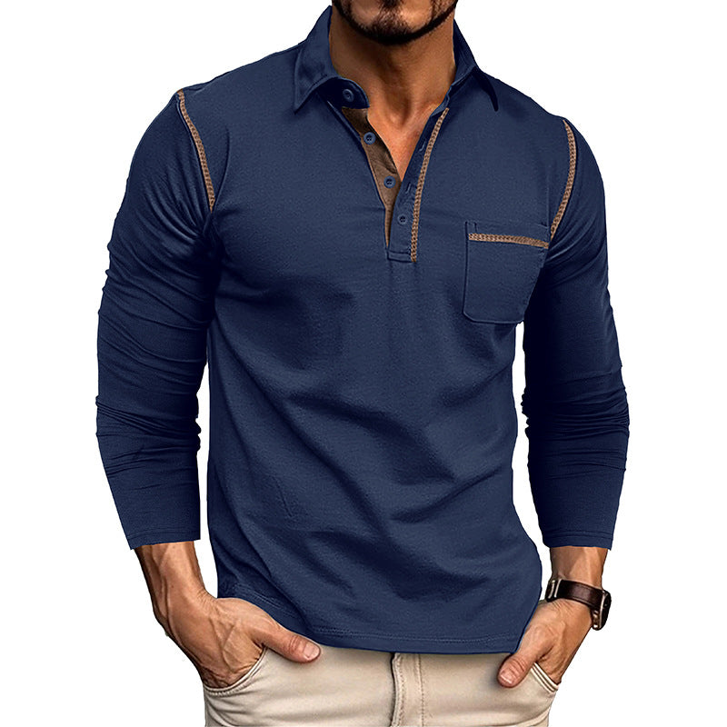 Herrer polo skjorte med praktisk brystlomme og sportsligt design Stilla