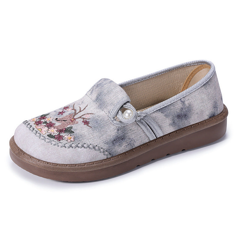 Femme broderede afslappede slippers Stilla