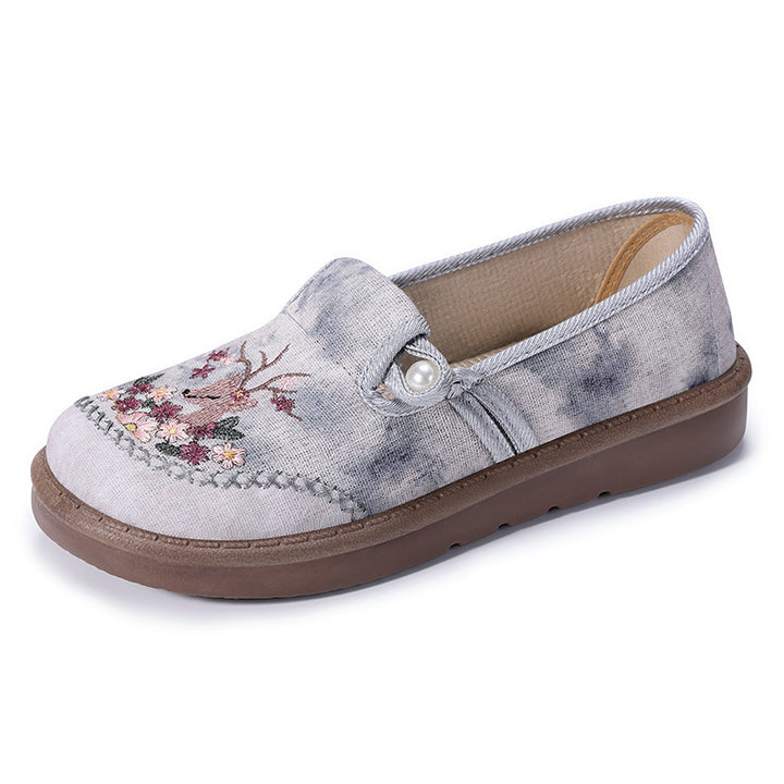 Femme broderede afslappede slippers Stilla
