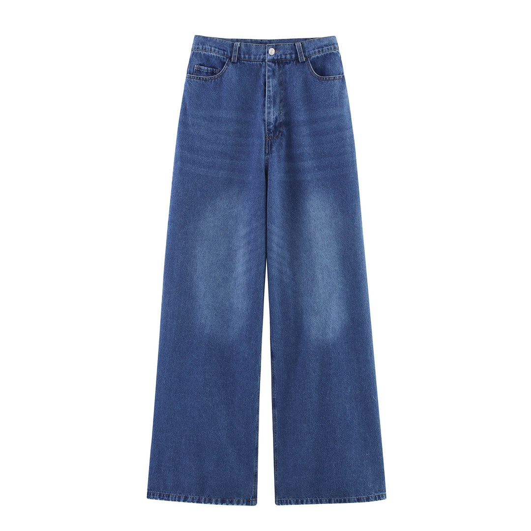 Femme Bred-Ben Afslappet Fit Denim-Bukser Stilla