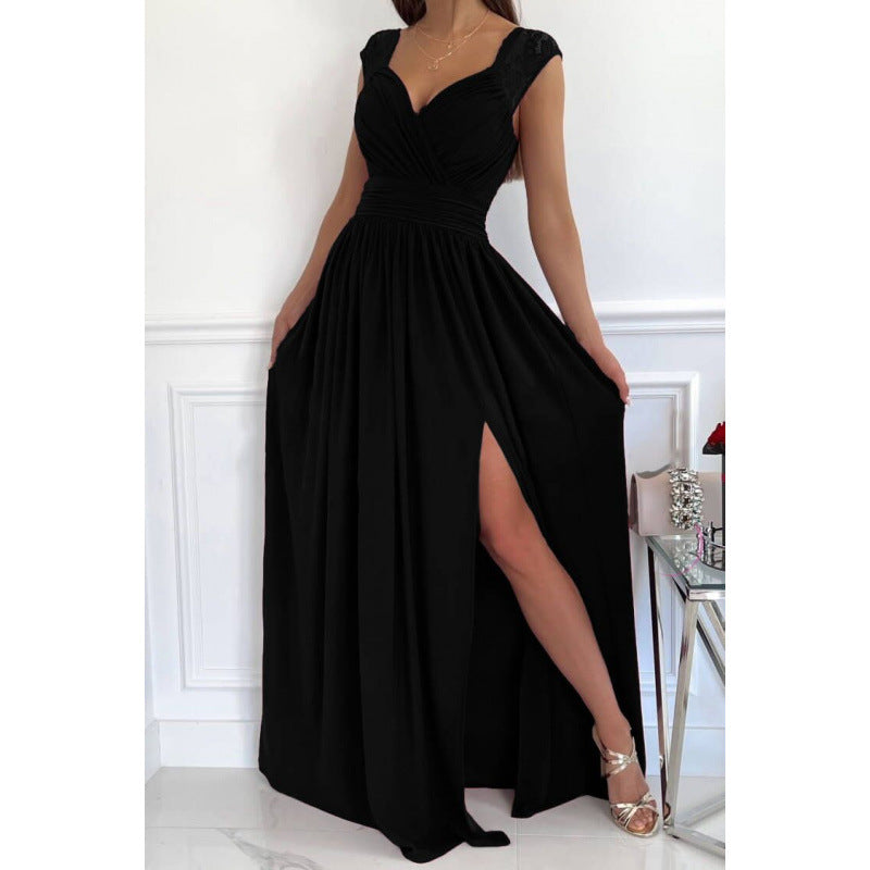 Femme Elegante Maxikjoler med Spidsudsmykninger Stilla