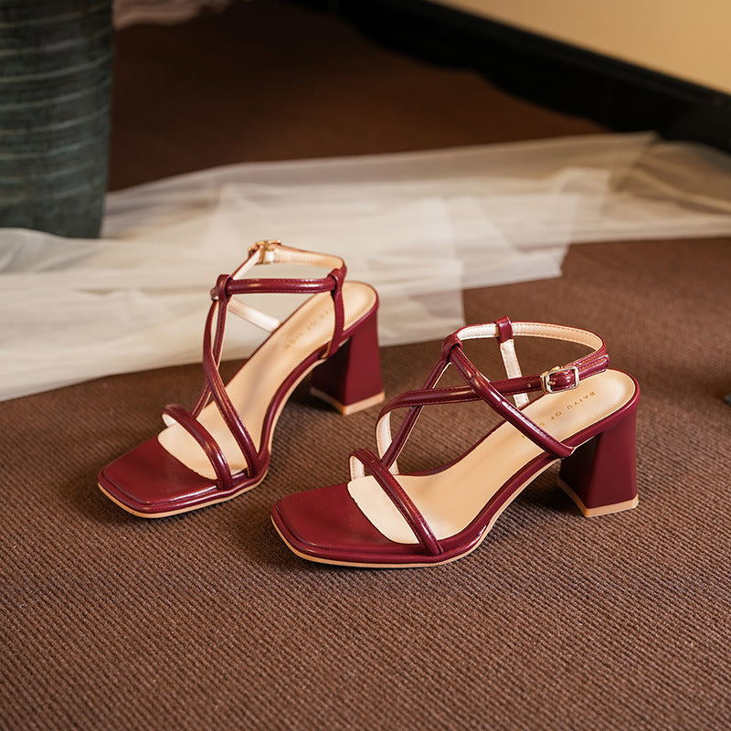 Dame Elegante Rem Sandaler Stilla