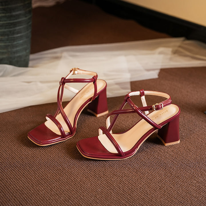 Dame Elegante Rem Sandaler Stilla