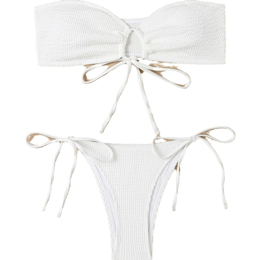 Dame Strapless Ripp-Bikini-Sæt Stilla