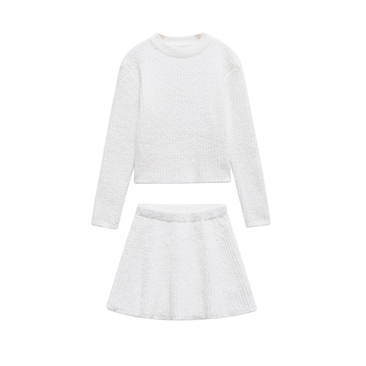 Stilla | Chic Strikket Top Strikket Kort Nederdel Sæt