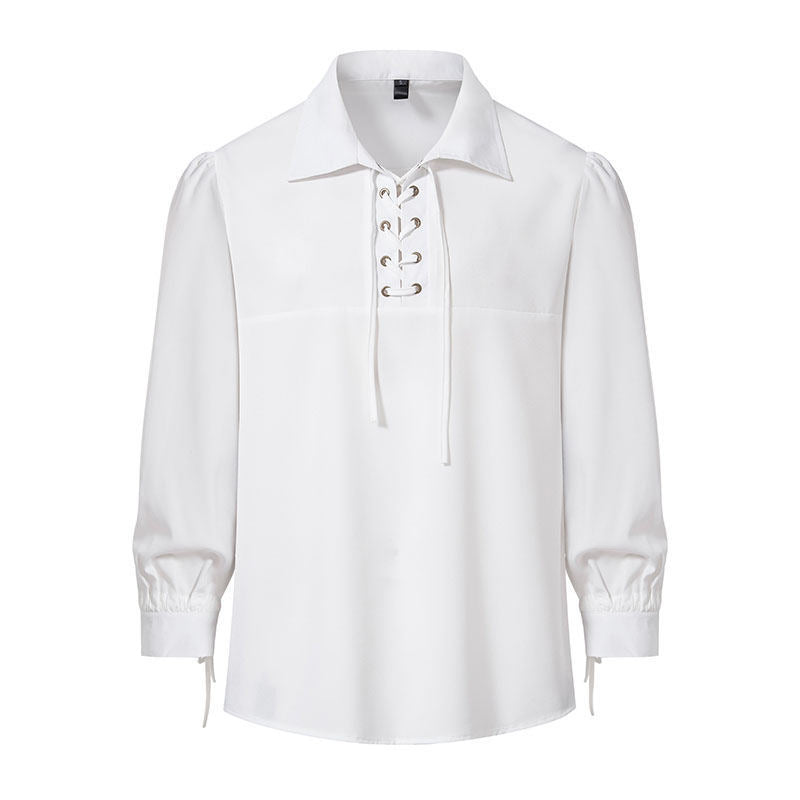 Femme Snøre Detalje Langærmet Bluse Stilla