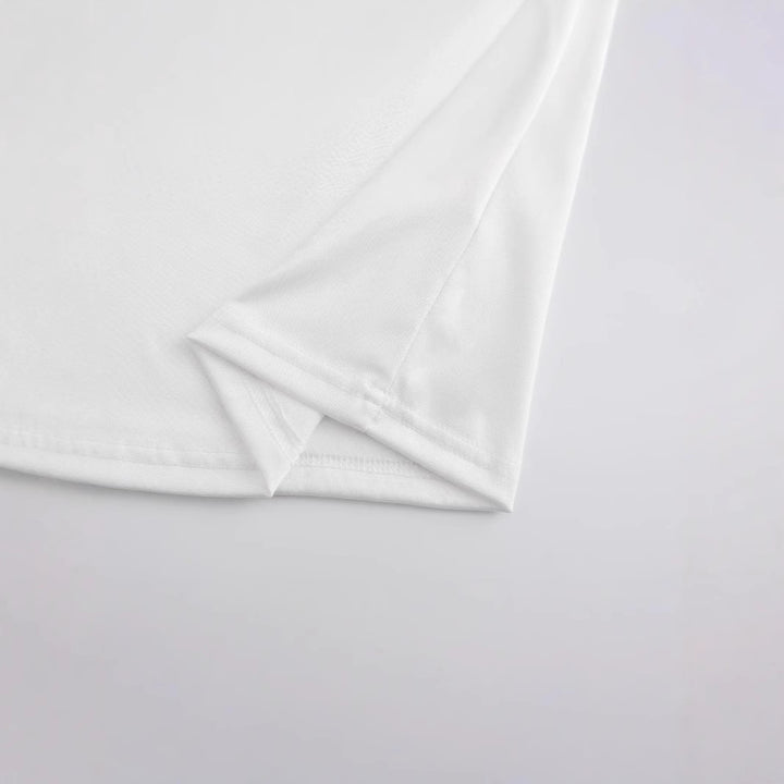 Dame Crop-T-shirt med inspirerende tekst og afslappet snit Skovae