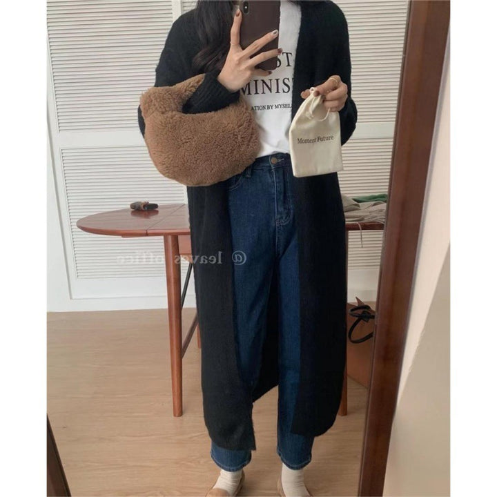 Kvinderne Lange Strik Cardigan Stilla