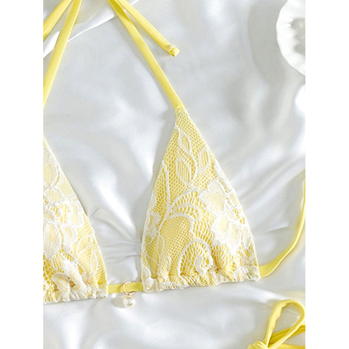 Dame Triangel-Bikini med elegant spidsedesign Skovae