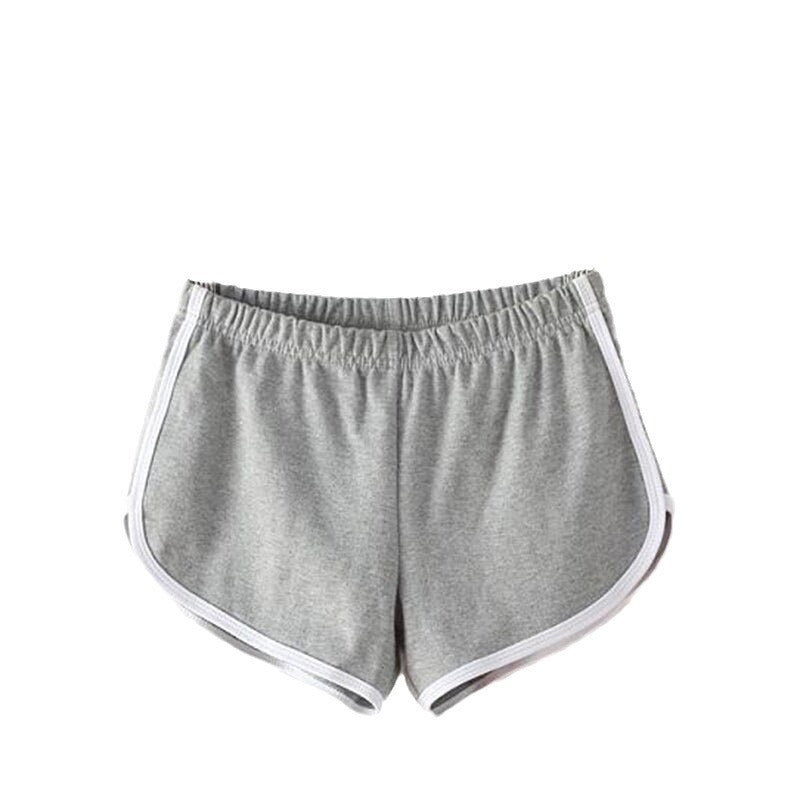 Dame Sporty Shorts med elastisk talje og kontraststriber Skovae