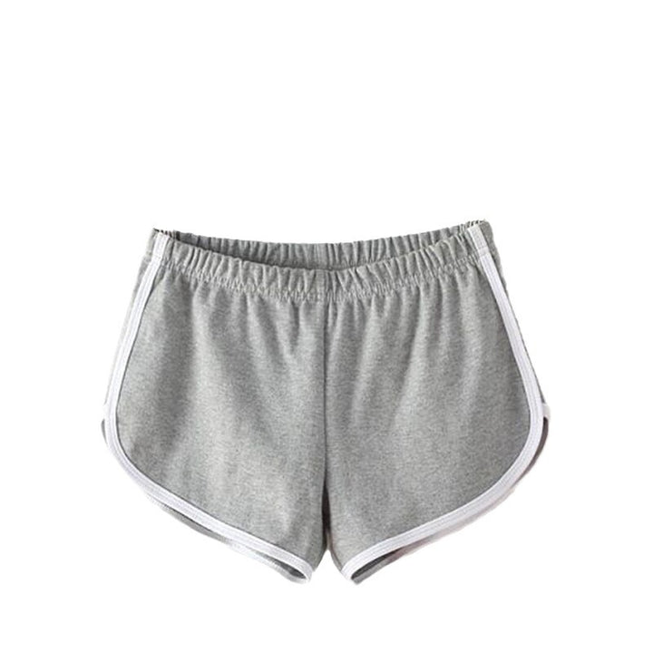 Dame Sporty Shorts med elastisk talje og kontraststriber Skovae
