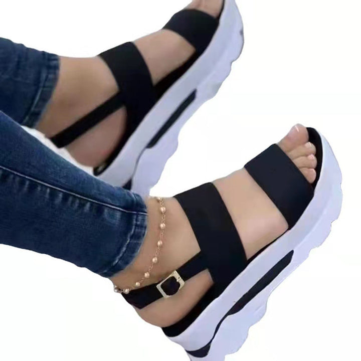 Dame Sporty Komfort Platform Sandaler Stilla