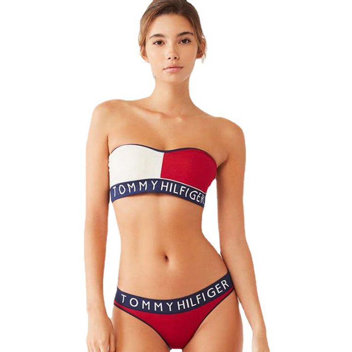 Femme Farveblok Bikini Sæt Stilla