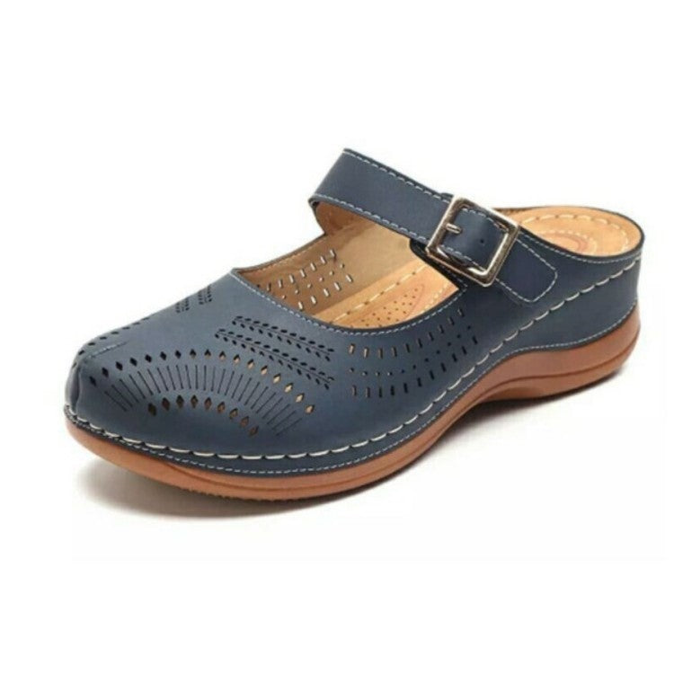 Dame Komfort Læder Clogs Sandaler Stilla
