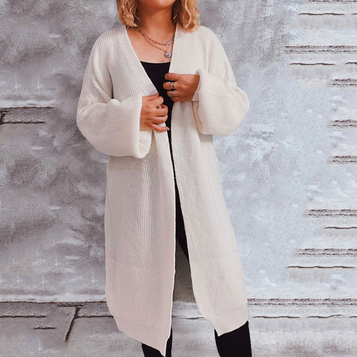 Kvinders oversized cardigan med dyb V-hals og løs pasform Stilla