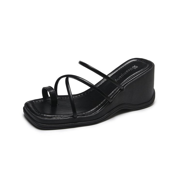 Dame Wedge-sandaler med elegante remme og skridsikker sål Stilla