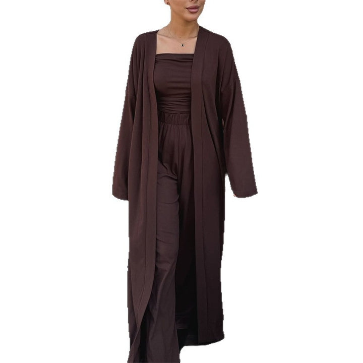 Dame blazer-lignende jumpsuit med bred ben og elegant overtræk Stilla