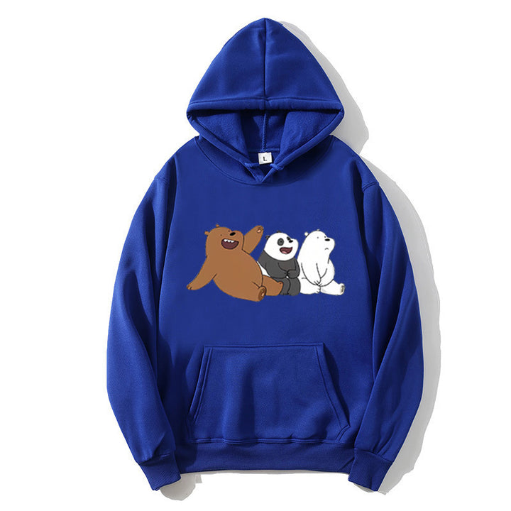 Dame hoodie med humoristisk dyremotiv Skovae