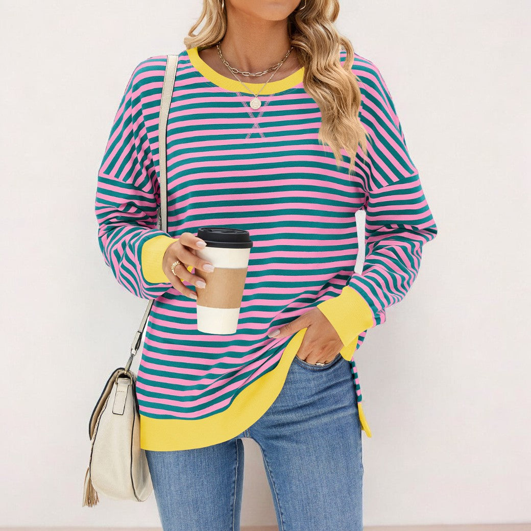 Stilla | Lækkert Stribet Pullover