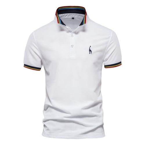 Herrer polo shirt med moderne krave og farverige accenter Stilla